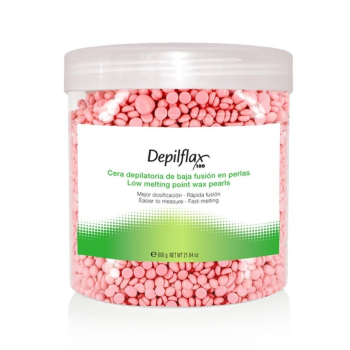 DEPILFLAX 100 WOSK TWARDY BEZPASKOWY DO DEPILACJI PEREŁKA 600G RÓŻOWY